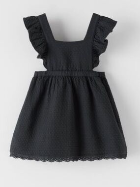Zara Textured Lace Pinafore Dress Toddler Girl 2-3 years
